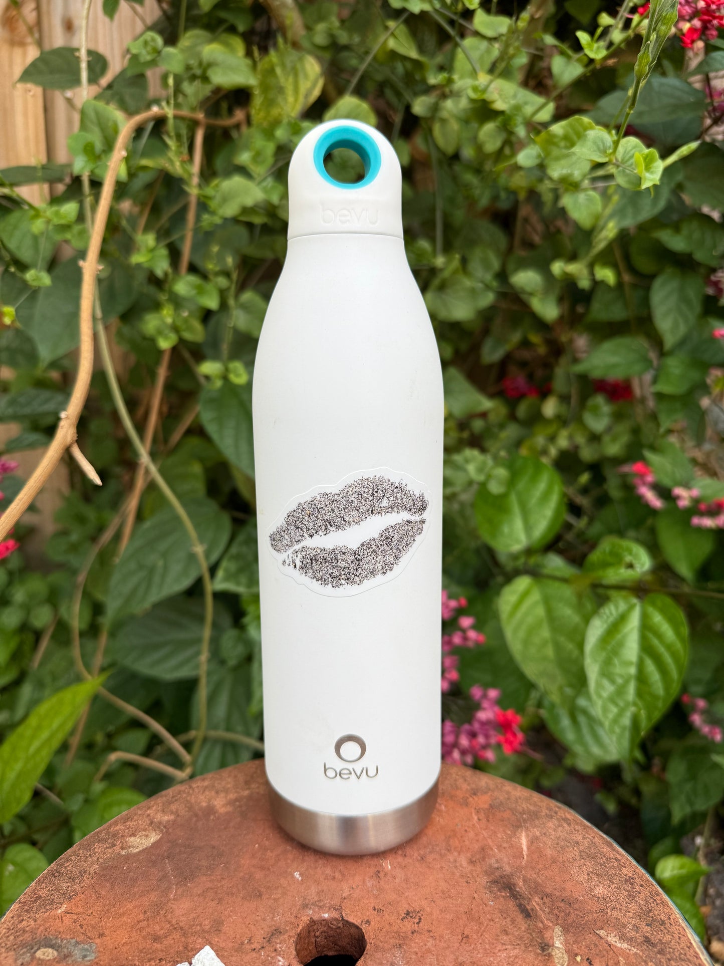 Sandy Kiss – White Background (3" x 1.69")